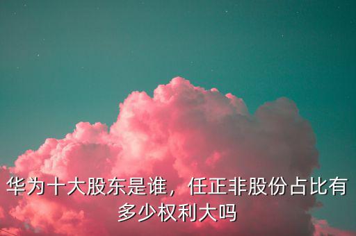 華為十大股東是誰(shuí)，任正非股份占比有多少權(quán)利大嗎