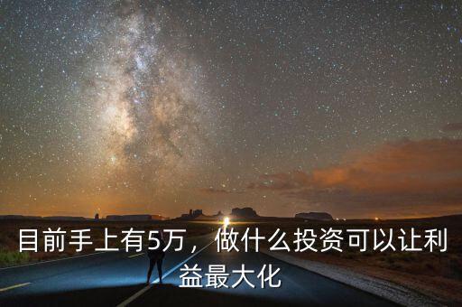 目前手上有5萬，做什么投資可以讓利益最大化