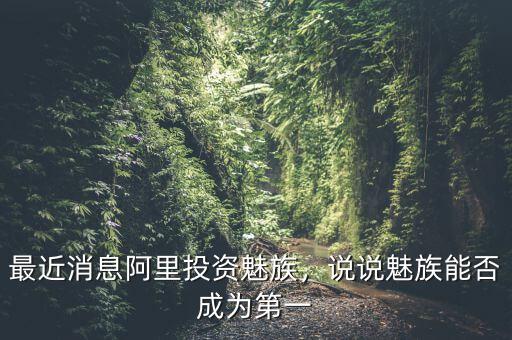 最近消息阿里投資魅族，說說魅族能否成為第一