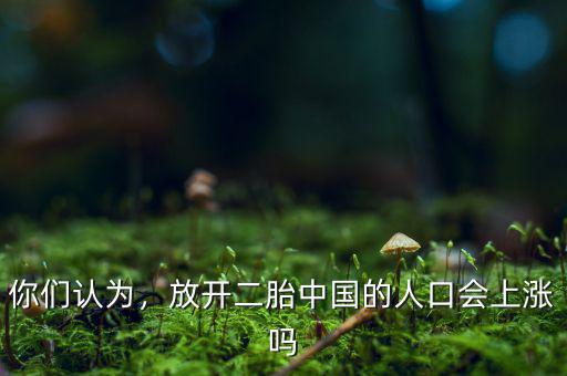 你們認(rèn)為，放開二胎中國的人口會上漲嗎