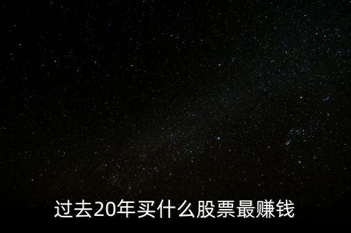 過(guò)去20年買(mǎi)什么股票最賺錢(qián)