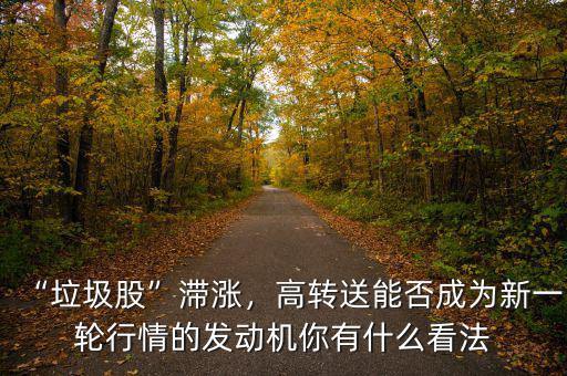 “垃圾股”滯漲，高轉(zhuǎn)送能否成為新一輪行情的發(fā)動(dòng)機(jī)你有什么看法
