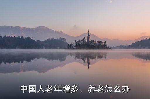 中國人老年增多，養(yǎng)老怎么辦