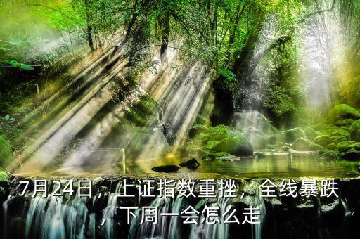 7月24日，上證指數(shù)重挫，全線暴跌，下周一會怎么走