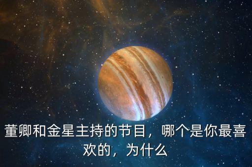 董卿和金星主持的節(jié)目，哪個(gè)是你最喜歡的，為什么