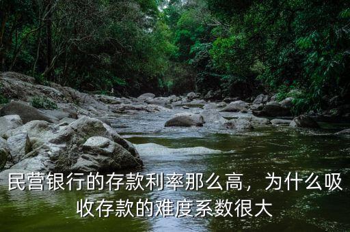 民營銀行的存款利率那么高，為什么吸收存款的難度系數(shù)很大
