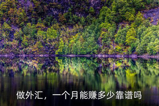 做外匯，一個(gè)月能賺多少靠譜嗎