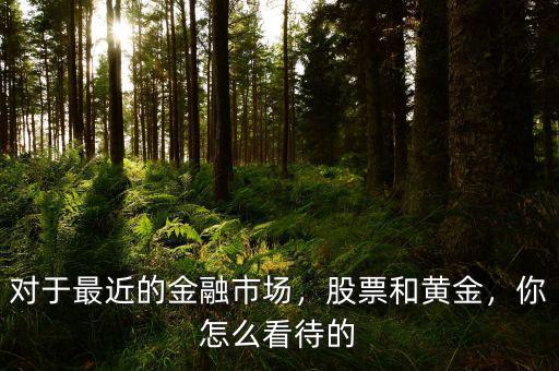 對于最近的金融市場，股票和黃金，你怎么看待的