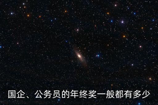 國(guó)企、公務(wù)員的年終獎(jiǎng)一般都有多少