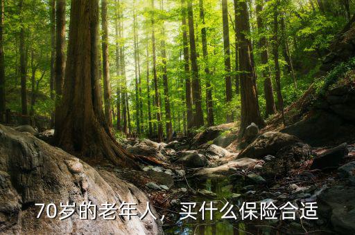 70歲的老年人，買什么保險合適