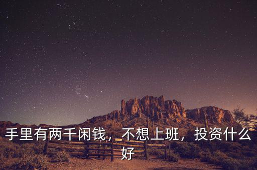 手里有兩千閑錢，不想上班，投資什么好