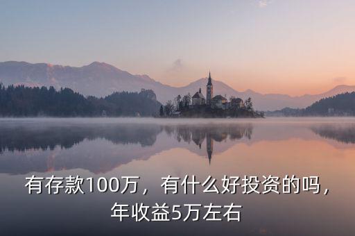 有存款100萬，有什么好投資的嗎，年收益5萬左右
