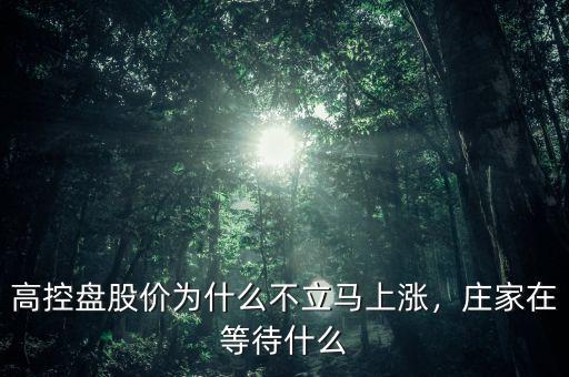高控盤股價(jià)為什么不立馬上漲，莊家在等待什么