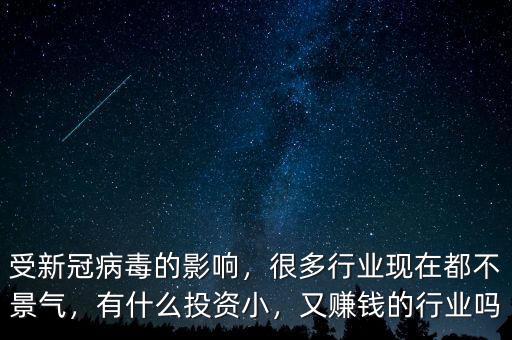 受新冠病毒的影響，很多行業(yè)現(xiàn)在都不景氣，有什么投資小，又賺錢(qián)的行業(yè)嗎