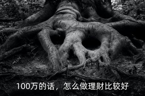 100萬的話，怎么做理財(cái)比較好