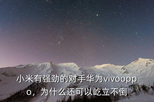 小米有強(qiáng)勁的對(duì)手華為vivooppo，為什么還可以屹立不倒