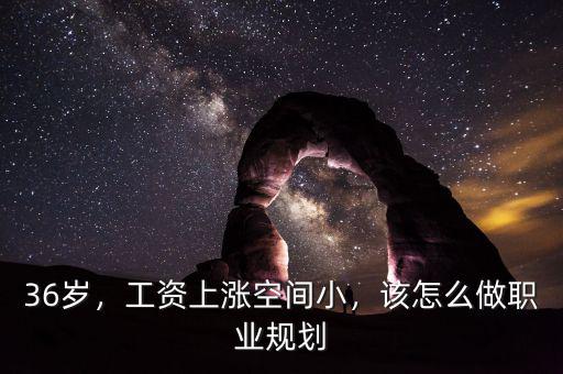 36歲，工資上漲空間小，該怎么做職業(yè)規(guī)劃