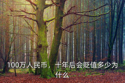 100萬人民幣，十年后會貶值多少為什么