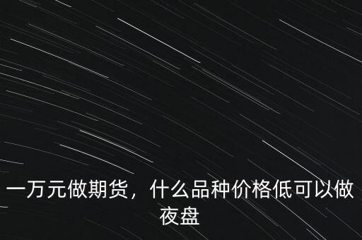 一萬元做期貨，什么品種價格低可以做夜盤
