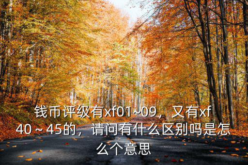 錢(qián)幣評(píng)級(jí)有xf01~09，又有xf40～45的，請(qǐng)問(wèn)有什么區(qū)別嗎是怎么個(gè)意思