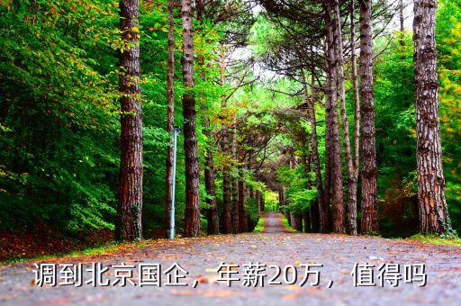 調(diào)到北京國(guó)企，年薪20萬(wàn)，值得嗎