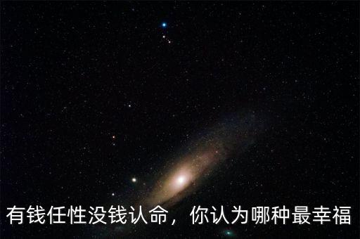 有錢任性沒錢認命，你認為哪種最幸福