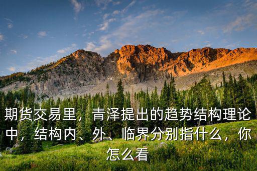 期貨交易里，青澤提出的趨勢結(jié)構(gòu)理論中，結(jié)構(gòu)內(nèi)、外、臨界分別指什么，你怎么看