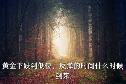 黃金下跌到低位，反彈的時(shí)間什么時(shí)候到來