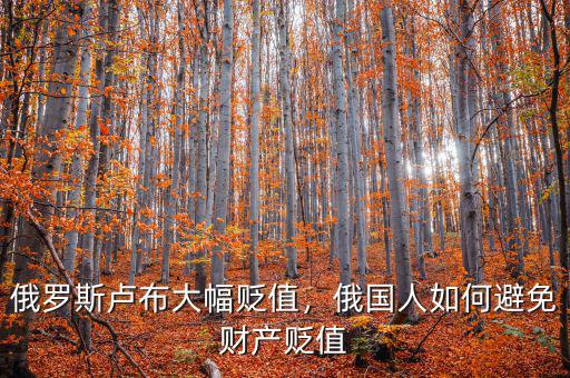 俄羅斯盧布大幅貶值，俄國人如何避免財(cái)產(chǎn)貶值