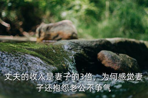丈夫的收入是妻子的3倍，為何感覺妻子還抱怨老公不爭氣