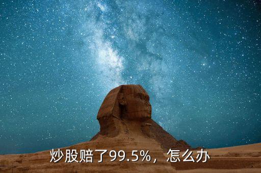 炒股賠了99.5%，怎么辦