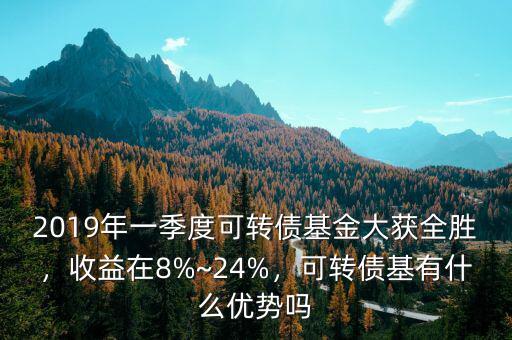 2019年一季度可轉(zhuǎn)債基金大獲全勝，收益在8%~24%，可轉(zhuǎn)債基有什么優(yōu)勢(shì)嗎