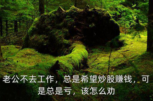 老公不去工作，總是希望炒股賺錢，可是總是虧，該怎么勸