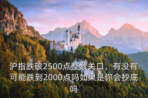 滬指跌破2500點整數(shù)關(guān)口，有沒有可能跌到2000點嗎如果是你會抄底嗎