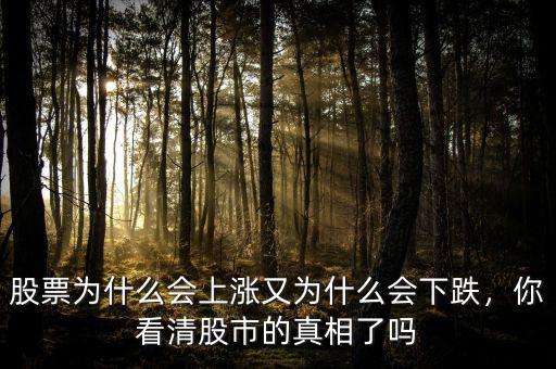 股票為什么會(huì)上漲又為什么會(huì)下跌，你看清股市的真相了嗎
