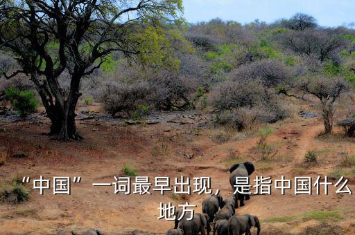 “中國”一詞最早出現(xiàn)，是指中國什么地方