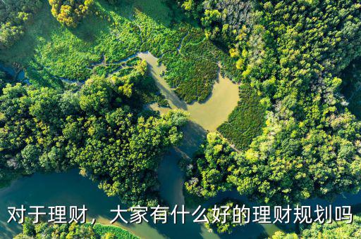 對于理財，大家有什么好的理財規(guī)劃嗎