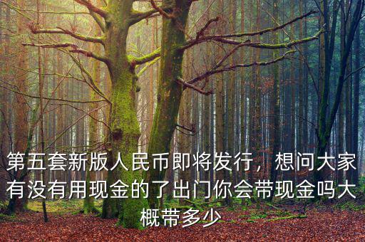 第五套新版人民幣即將發(fā)行，想問(wèn)大家有沒(méi)有用現(xiàn)金的了出門(mén)你會(huì)帶現(xiàn)金嗎大概帶多少