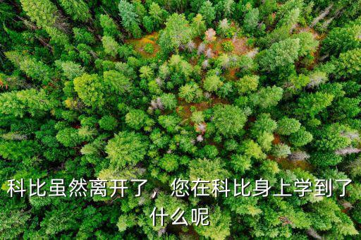 科比雖然離開(kāi)了，您在科比身上學(xué)到了什么呢