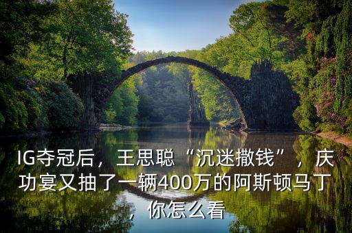 IG奪冠后，王思聰“沉迷撒錢”，慶功宴又抽了一輛400萬的阿斯頓馬丁，你怎么看