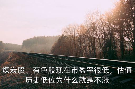 煤炭股、有色股現(xiàn)在市盈率很低，估值歷史低位為什么就是不漲
