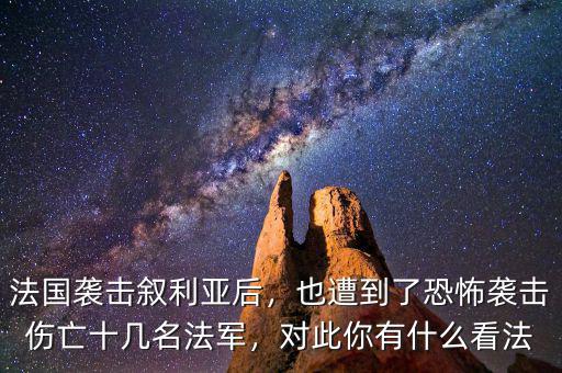 法國襲擊敘利亞后，也遭到了恐怖襲擊傷亡十幾名法軍，對此你有什么看法