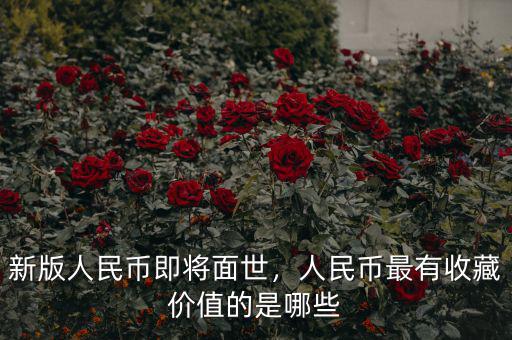 新版人民幣即將面世，人民幣最有收藏價(jià)值的是哪些