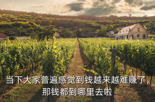 當(dāng)下大家普遍感覺到錢越來(lái)越難賺了，那錢都到哪里去啦