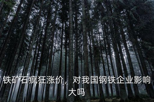 鐵礦石瘋狂漲價(jià)，對(duì)我國鋼鐵企業(yè)影響大嗎