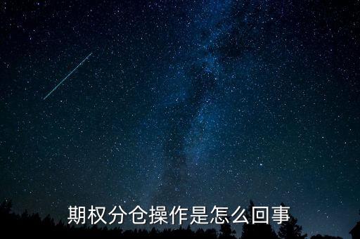 期權怎么操作,期權分倉操作是怎么回事