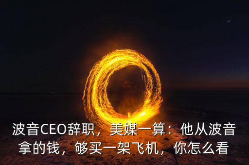 波音CEO辭職，美媒一算：他從波音拿的錢，夠買一架飛機(jī)，你怎么看