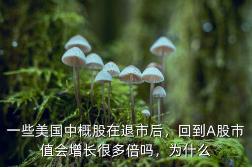 一些美國中概股在退市后，回到A股市值會增長很多倍嗎，為什么