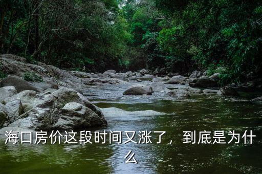 海口房?jī)r(jià)這段時(shí)間又漲了，到底是為什么