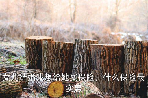 女兒結(jié)婚我想給她買保險(xiǎn)，什么保險(xiǎn)最實(shí)惠